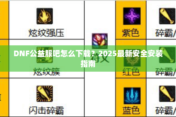 DNF公益服吧怎么下载？2025最新安全安装指南