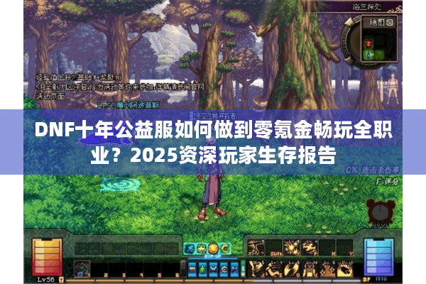 DNF十年公益服如何做到零氪金畅玩全职业？2025资深玩家生存报告