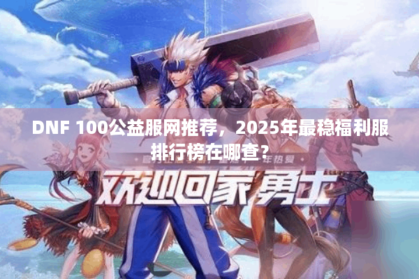 DNF 100公益服网推荐，2025年最稳福利服排行榜在哪查？