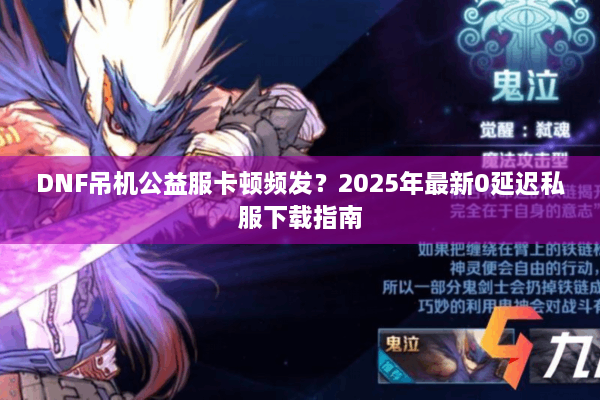 DNF吊机公益服卡顿频发？2025年最新0延迟私服下载指南