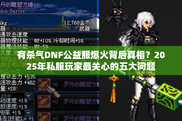 有杀气DNF公益服爆火背后真相？2025年私服玩家最关心的五大问题