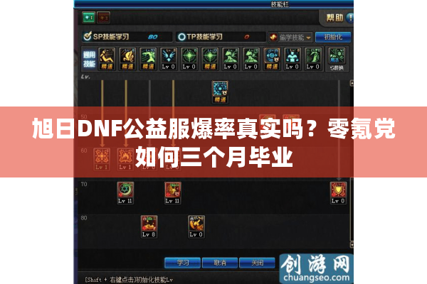 旭日DNF公益服爆率真实吗？零氪党如何三个月毕业