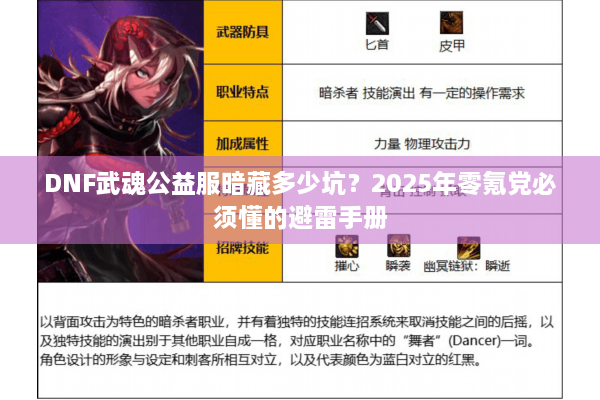 DNF武魂公益服暗藏多少坑？2025年零氪党必须懂的避雷手册