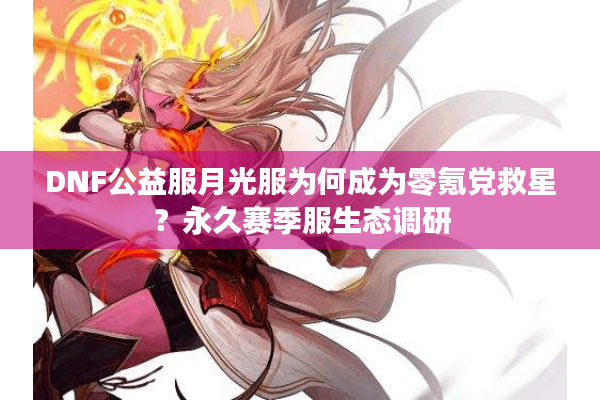 DNF公益服月光服为何成为零氪党救星？永久赛季服生态调研