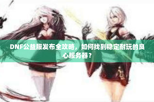 DNF公益服发布全攻略，如何找到稳定耐玩的良心服务器？