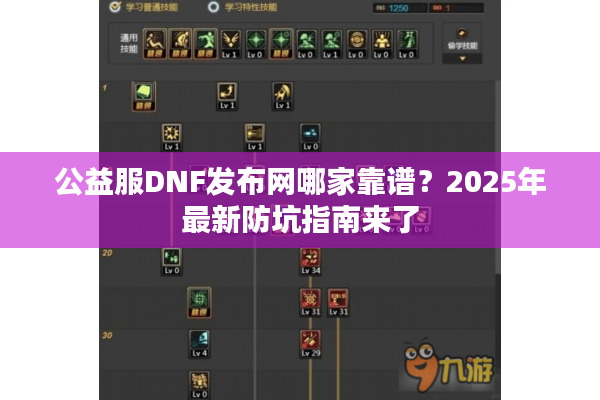 公益服DNF发布网哪家靠谱？2025年最新防坑指南来了