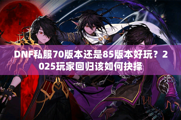 DNF私服70版本还是85版本好玩？2025玩家回归该如何抉择