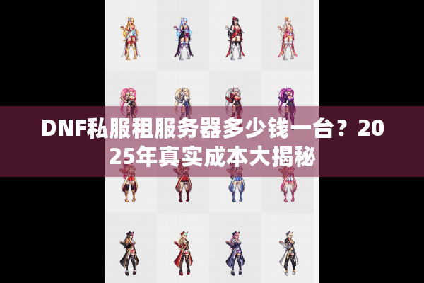 DNF私服租服务器多少钱一台？2025年真实成本大揭秘