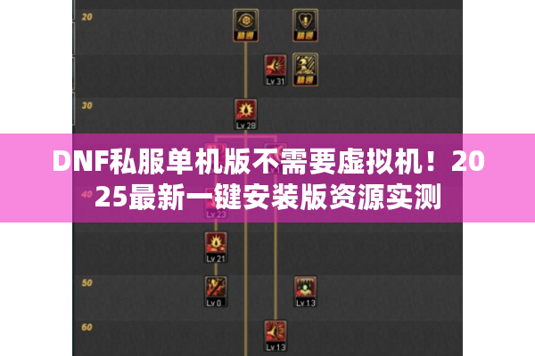 DNF私服单机版不需要虚拟机！2025最新一键安装版资源实测