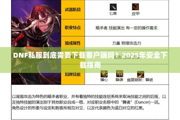 DNF私服到底需要下载客户端吗？2025年安全下载指南